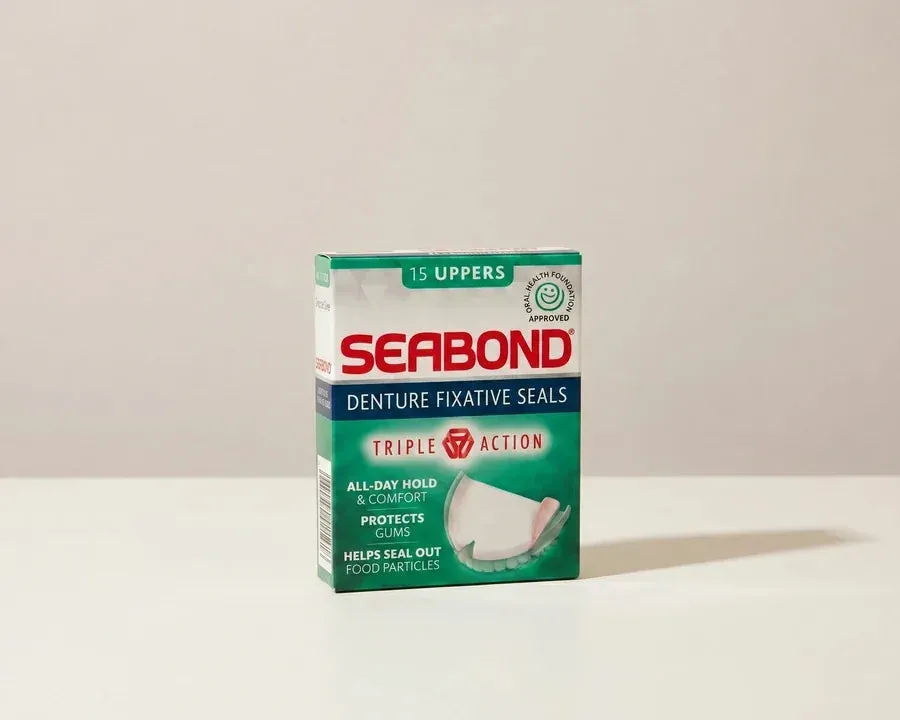 Seabond denture adhesive strips